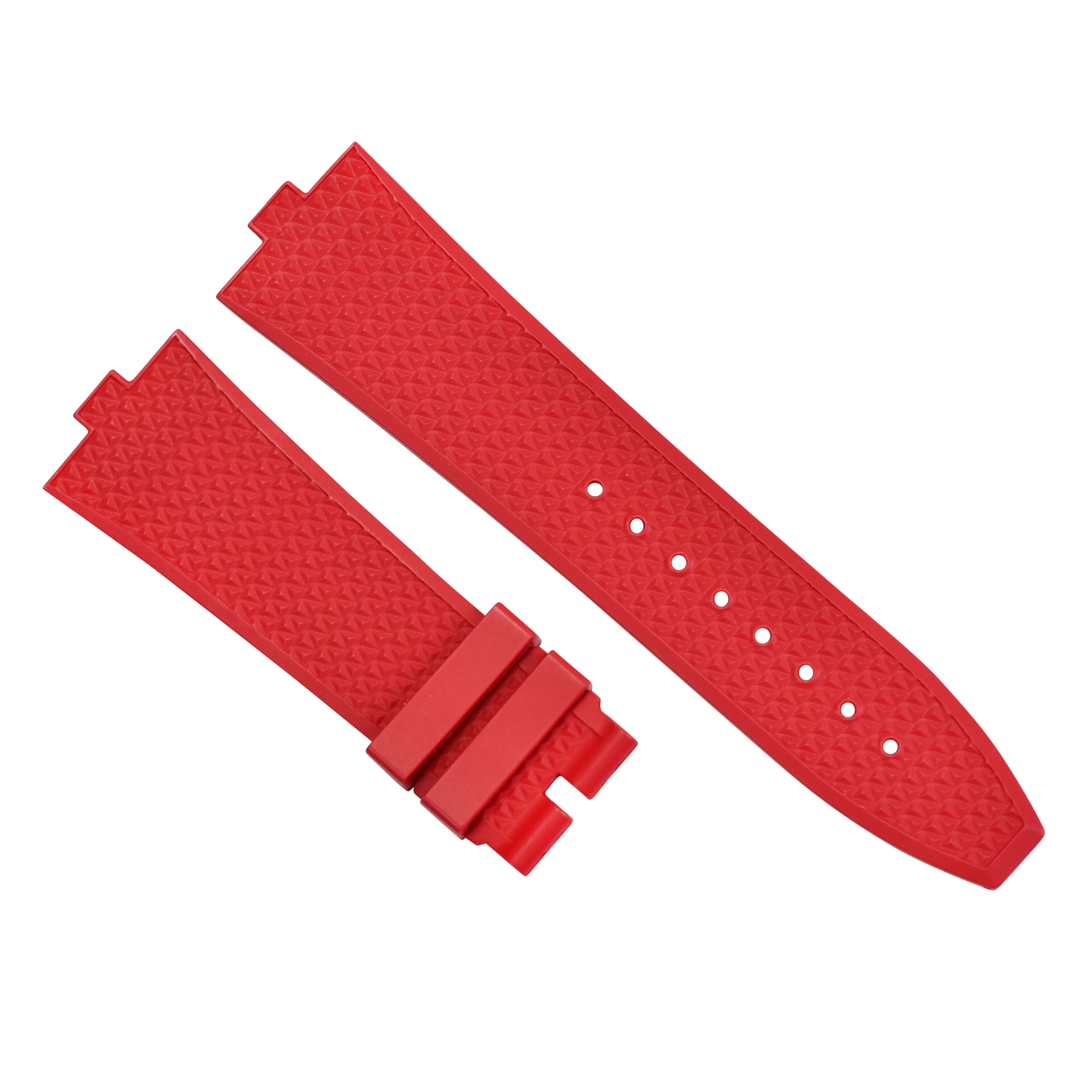 RUBBER WATCH BAND STRAP FOR VACHERON CONSTANTIN 4500 5500 7900 QUICK RELEASE RED