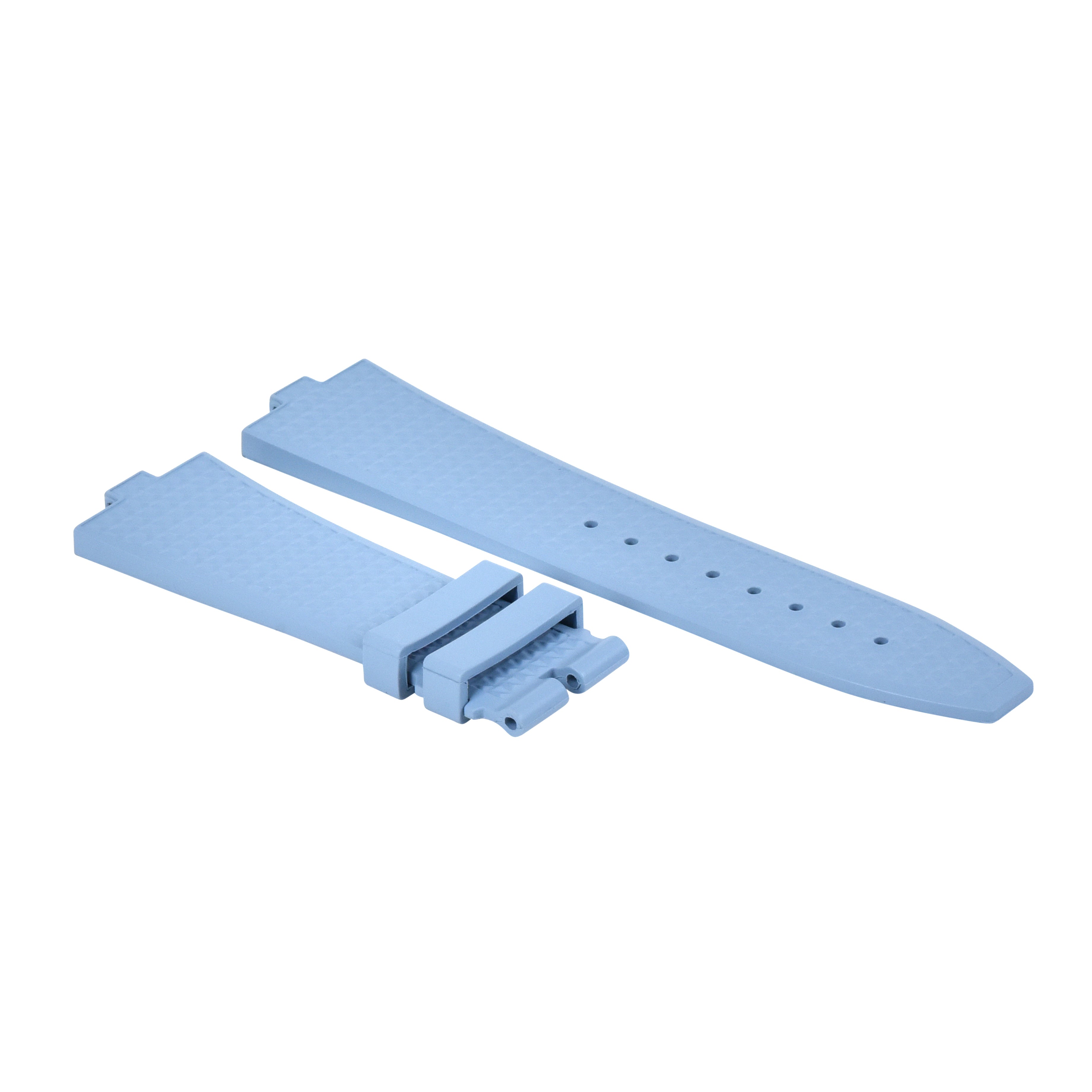 RUBBER WATCH BAND STRAP FOR VACHERON CONSTANTIN 4500V 5500V 7900V LIGHT BLUE EZ