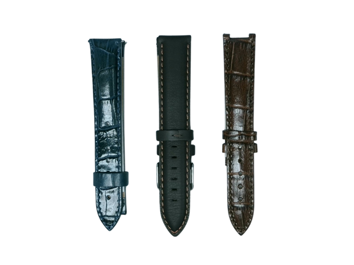 3Pcs Assorted 18mm Leather Watch Band Straps For All Watches