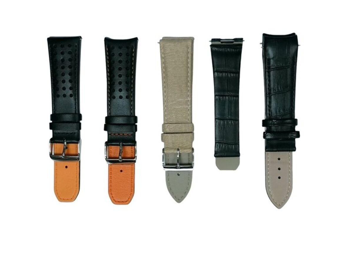 5Pcs Assorted 23mm Leather Watch Band Straps For All Watches
