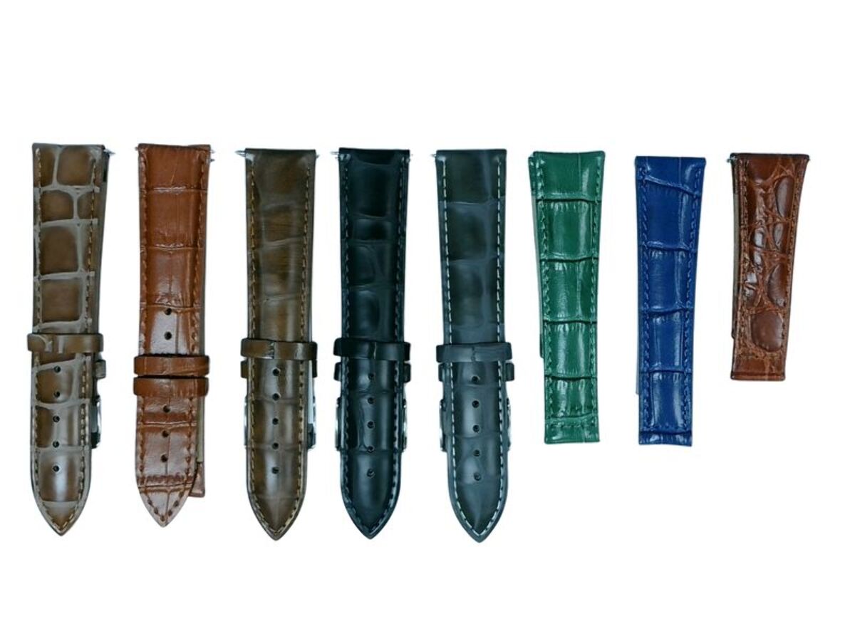8Pcs Assorted 20mm Leather Watch Band Straps For All Watches