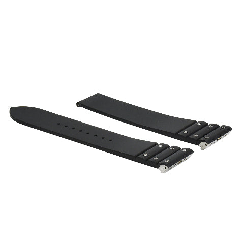 21MM SILICONE RUBBER WATCH BAND STRAP QUICK RELEASE FOR CARTIER SANTOS WSSA0009