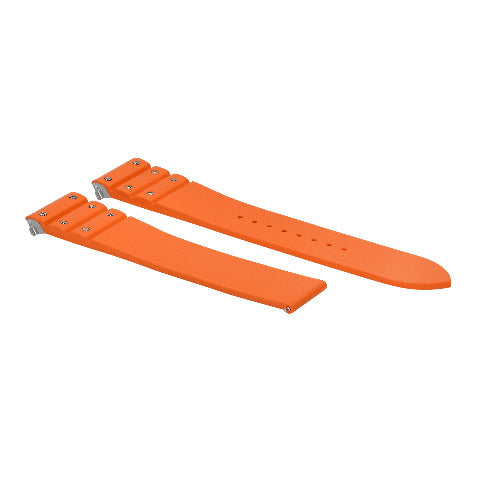 21MM SILICONE RUBBER WATCH BAND STRAP QUICK RELEASE FOR CARTIER SANTOS WSSA0009
