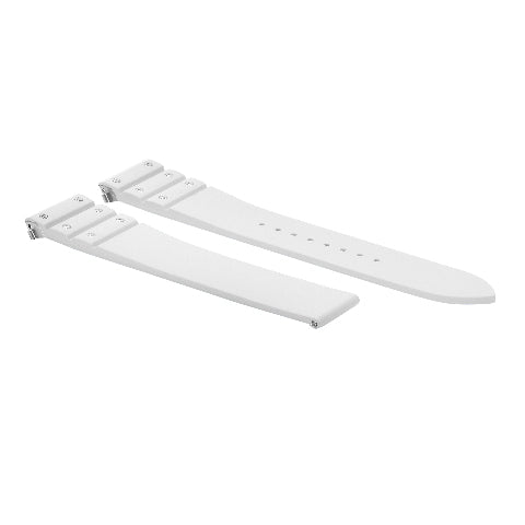 21MM SILICONE RUBBER WATCH BAND STRAP QUICK RELEASE FOR CARTIER SANTOS WSSA0009