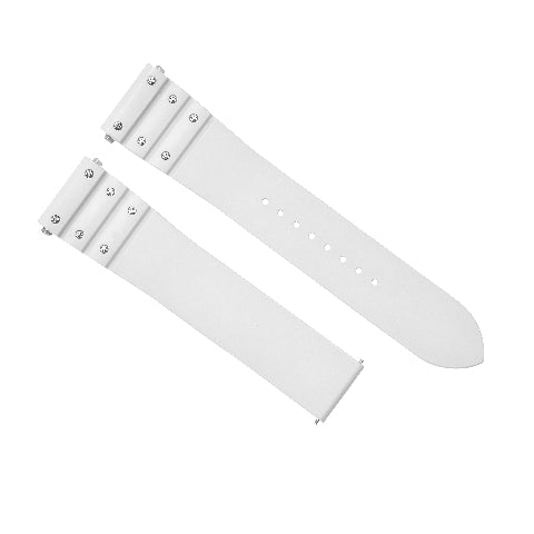 21MM SILICONE RUBBER WATCH BAND STRAP QUICK RELEASE FOR CARTIER SANTOS WSSA0009