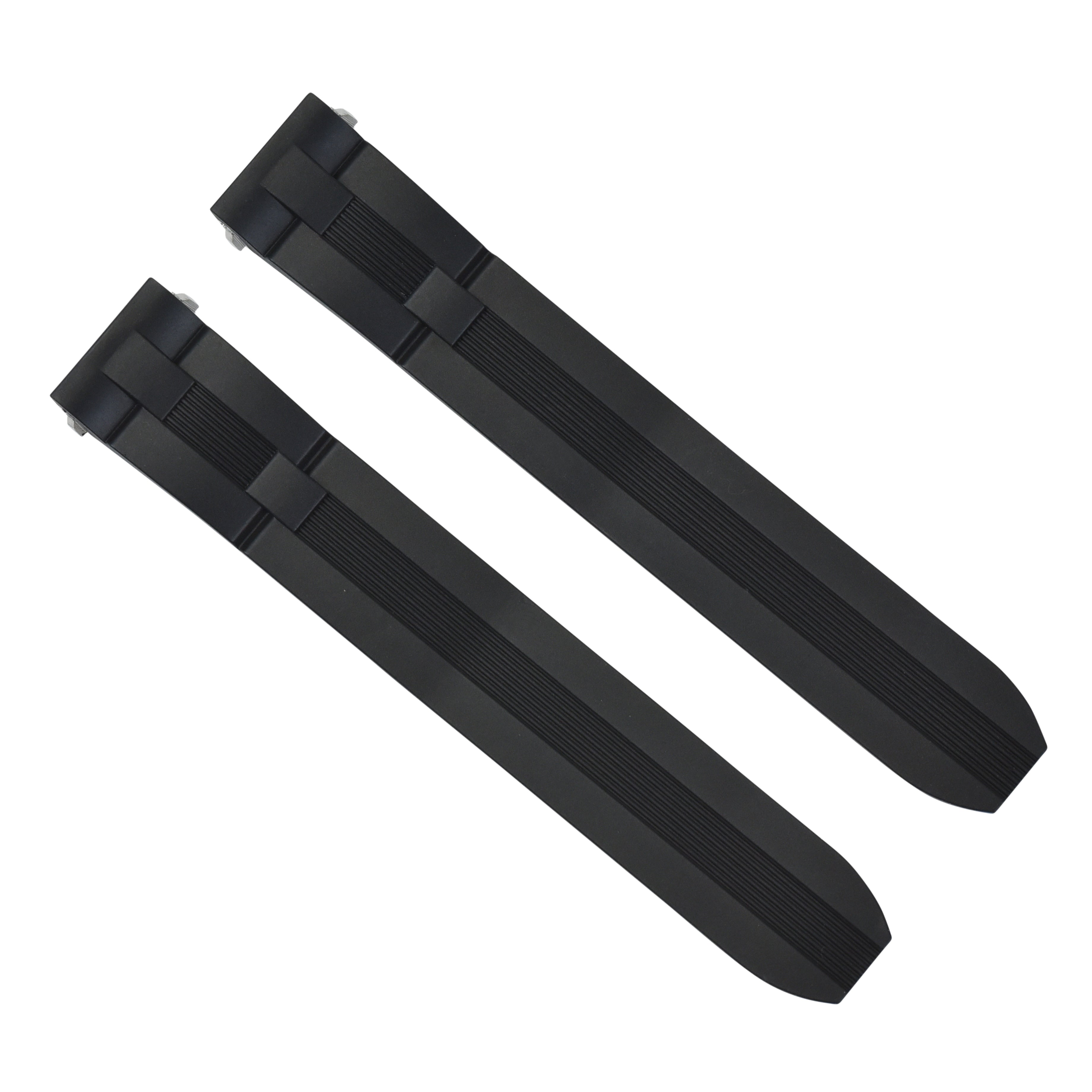 19MM BLACK RUBBER WATCH BAND STRAP FOR CARTIER ROADSTER EASY QUICK RELEASE