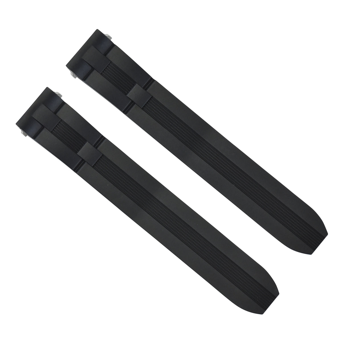 19MM SILICONE RUBBER WATCH BAND STRAP QUICK RELEASE FOR CARTIER ROADSTER, Black, view 2