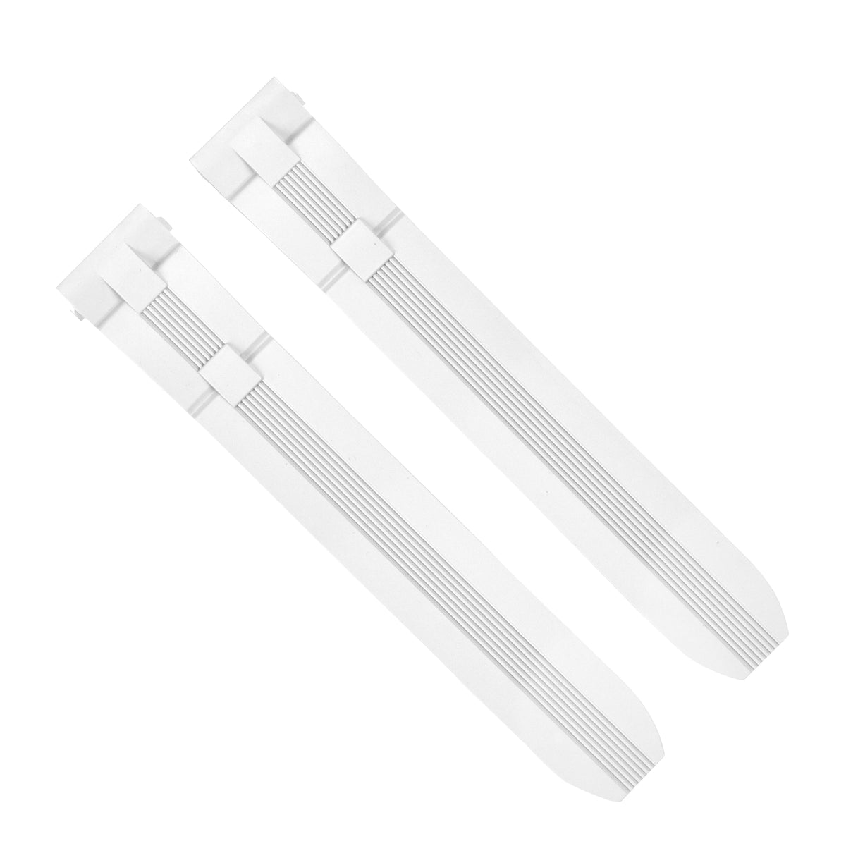19MM SILICONE RUBBER WATCH BAND STRAP QUICK RELEASE FOR CARTIER ROADSTER, White