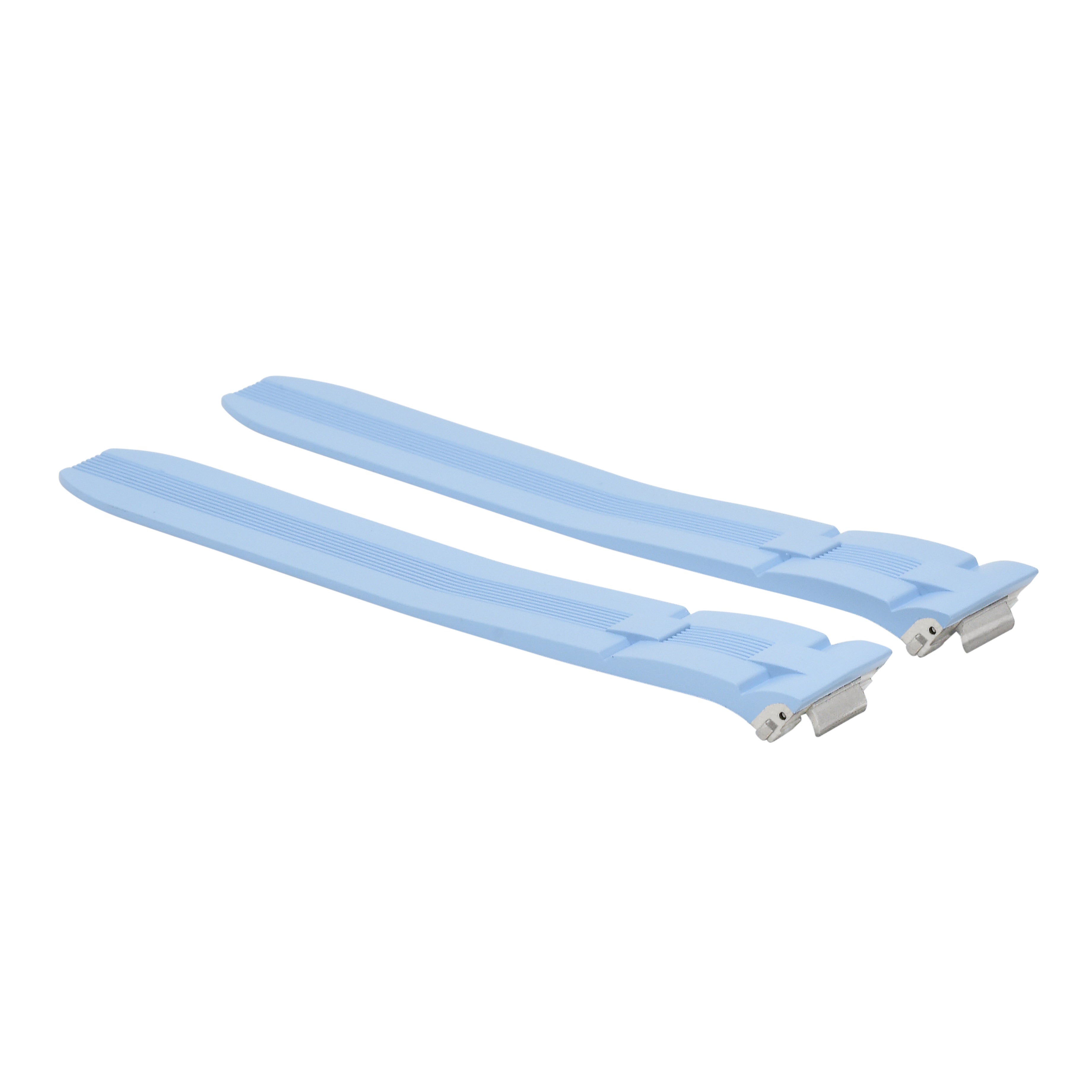 19MM BABY BLUE RUBBER WATCH BAND STRAP FOR CARTIER ROADSTER EASY QUICK RELEASE