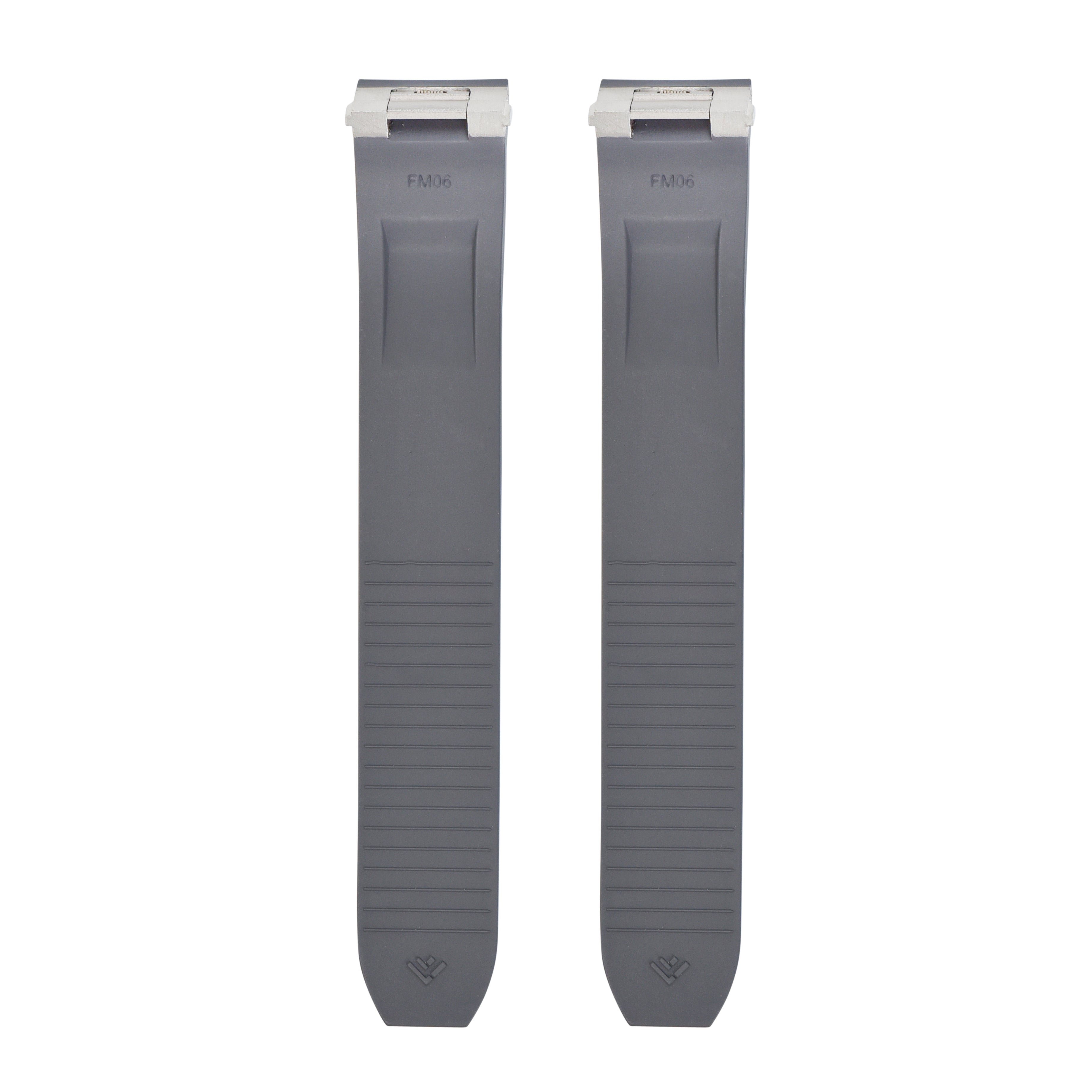 19MM GREY RUBBER WATCH BAND STRAP FOR CARTIER ROADSTER EASY QUICK RELEASE
