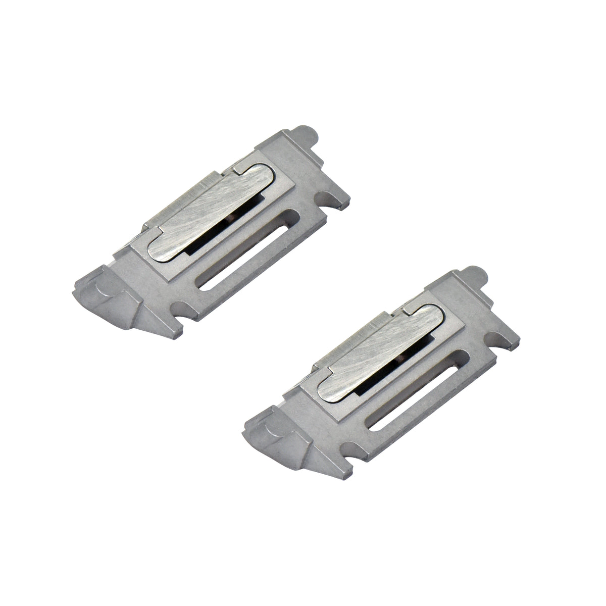 19MM 21MM REPLACEMENT WATCH QUICK RELEASE STEEL INSERTS FOR CARTIER SANTOS, Silver