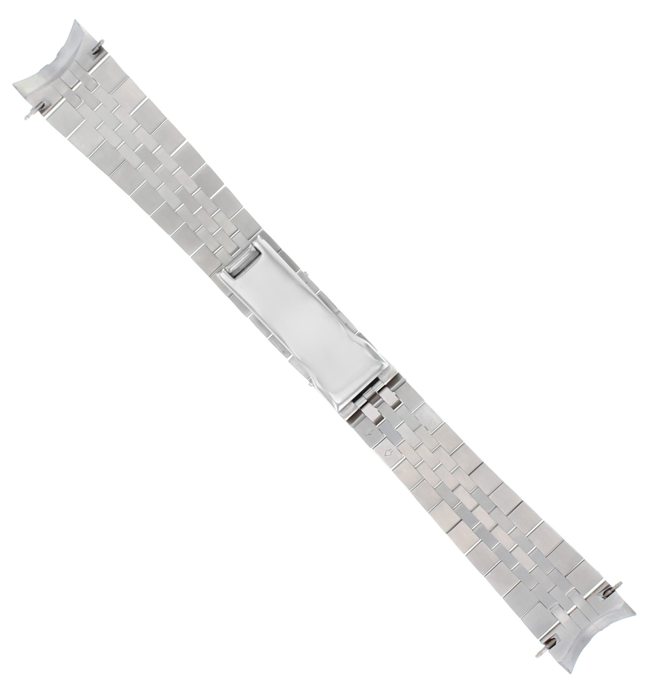 STAINLESS STEEL JUBILEE WATCH BAND HIDDEN CLASP FOR ROLEX 116200, 116234 ITALY