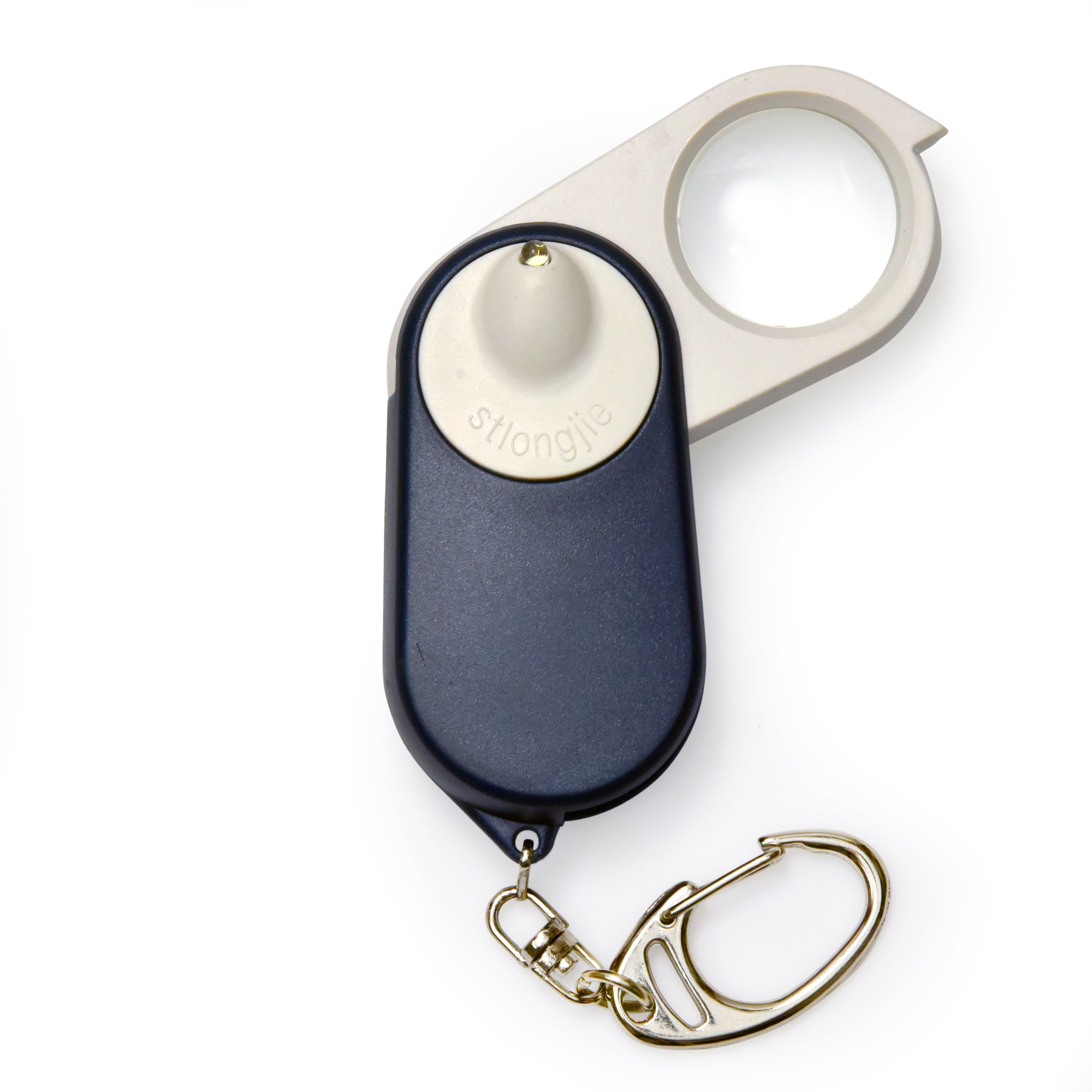 10X POCKET MAGNIFYING GLASS WITH DOUBLE LAYER LENSE AND LED LIGHT FOR INSPECTION