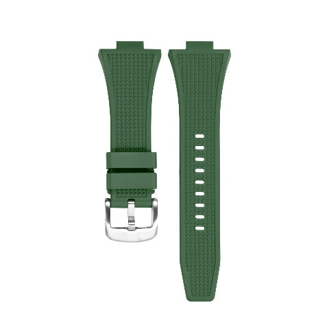 Replacement Strap Rubber Watch Strap FKM Deployant Clasp for Tissot PRX 35/40mm