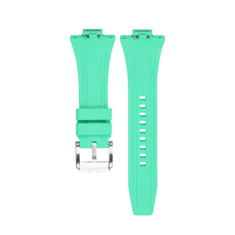 Replacement Strap Rubber Watch Strap FKM Deployant Clasp for Tissot PRX 35/40mm