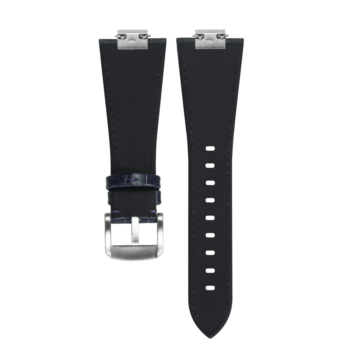 26MM LEATHER WATCH BAND STRAP FOR TISSOT WATCH 1853 PRX40 T137.407 T137.410, Blue, view 4