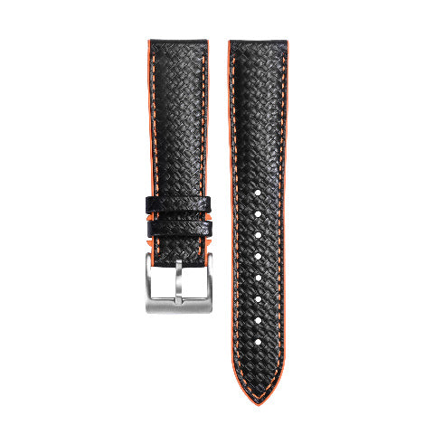 19-20-21-22-23-24MM CARBON FIBER LEATHER FKM RUBBER WATCH BAND STRAP FOR OMEGA