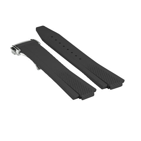 22mm FKM Rubber Watch Band Strap for Longines Conquest 42mm L38364529 L3.835