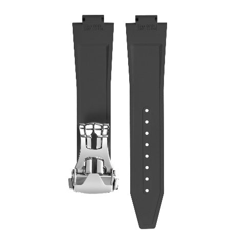 22mm FKM Rubber Watch Band Strap for Longines Conquest 42mm L38364529 L3.835
