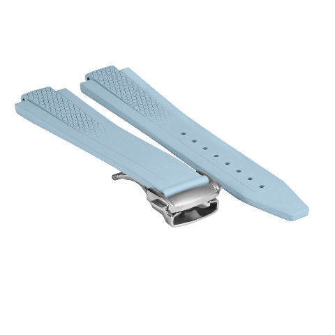 22mm FKM Rubber Watch Band Strap for Longines Conquest 42mm L38364529 L3.835
