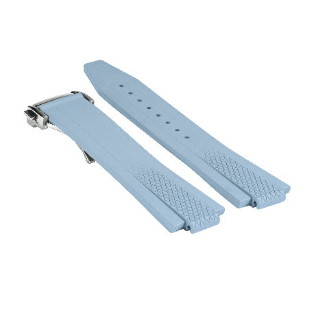 22mm FKM Rubber Watch Band Strap for Longines Conquest 42mm L38364529 L3.835