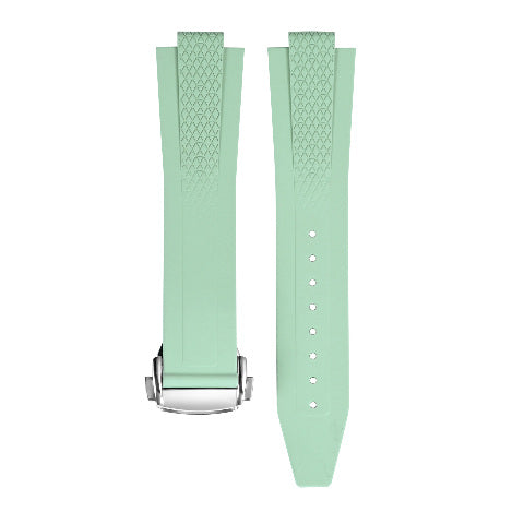 22mm FKM Rubber Watch Band Strap for Longines Conquest 42mm L38364529 L3.835
