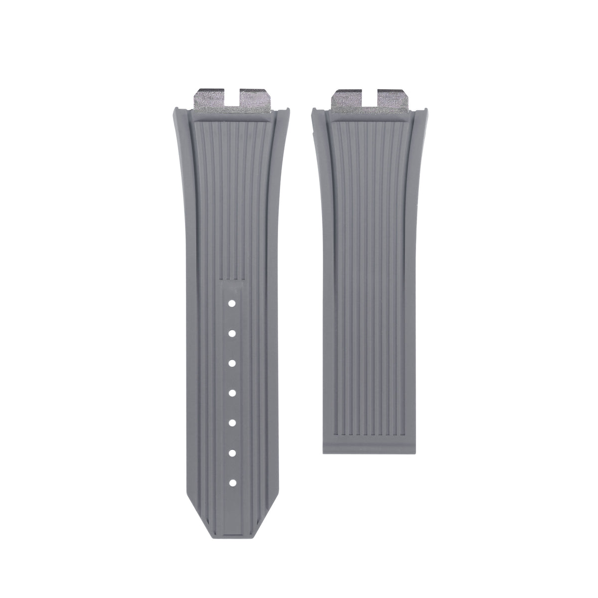 28MM X 22MM RUBBER WATCH BAND STRAP FOR 45MM HUBLOT BIGBANG UNICO ONE CLICK, Grey