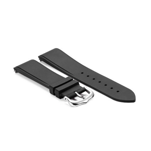 15.5MM 17.5MM RUBBER WATCH BAND WRIST STRAP FOR CARTIER DUMONT QUICK RELEASE