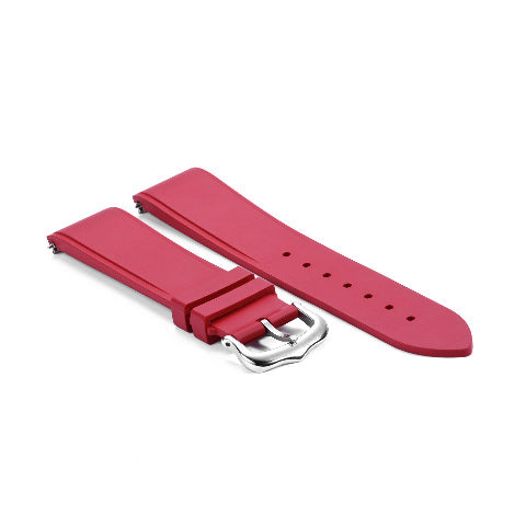 15.5MM 17.5MM RUBBER WATCH BAND WRIST STRAP FOR CARTIER DUMONT QUICK RELEASE