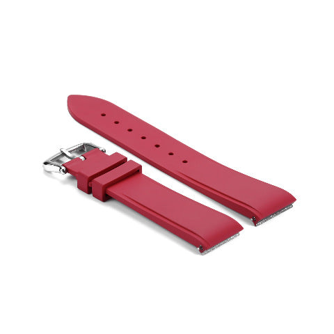 15.5MM 17.5MM RUBBER WATCH BAND WRIST STRAP FOR CARTIER DUMONT QUICK RELEASE