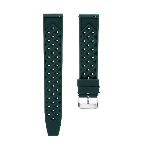 Silicone Rubber Tropical Watch Band Strap with EZ Quick Release Spring Bars