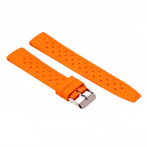 Silicone Rubber Tropical Watch Band Strap with EZ Quick Release Spring Bars