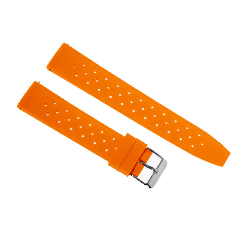 Silicone Rubber Tropical Watch Band Strap with EZ Quick Release Spring Bars