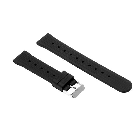 18mm 20mm 22mm Quick Release Silicone Rubber Waffle Watch Band Strap Universal