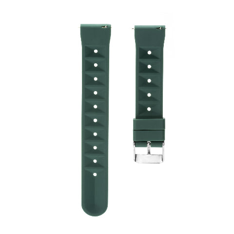 18mm 20mm 22mm Quick Release Silicone Rubber Waffle Watch Band Strap Universal