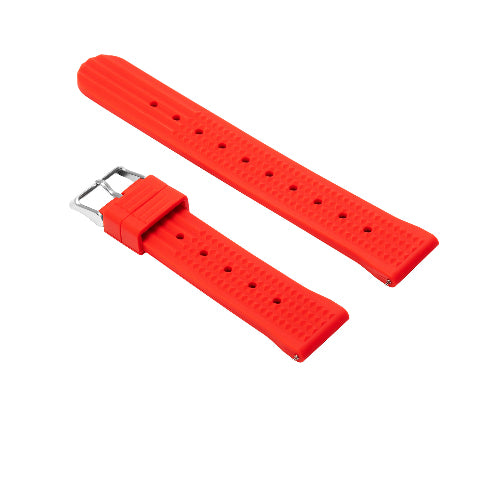18mm 20mm 22mm Quick Release Silicone Rubber Waffle Watch Band Strap Universal