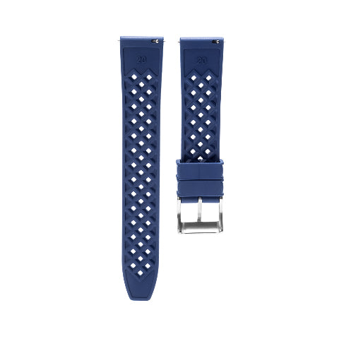 18mm 20mm 22mm FKM Rubber Waffle Rubber Watch Band Strap Universal Replacement