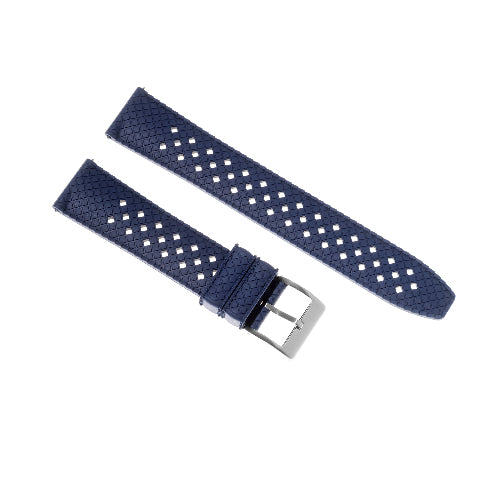 18MM 20MM 22MM FKM RUBBER TRAFFLE WATCH BAND WRIST STRAP FOR SEIKO QUICK RELEASE