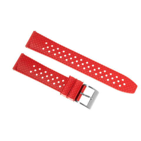 18mm 20mm 22mm FKM Rubber Waffle Rubber Watch Band Strap Universal Replacement