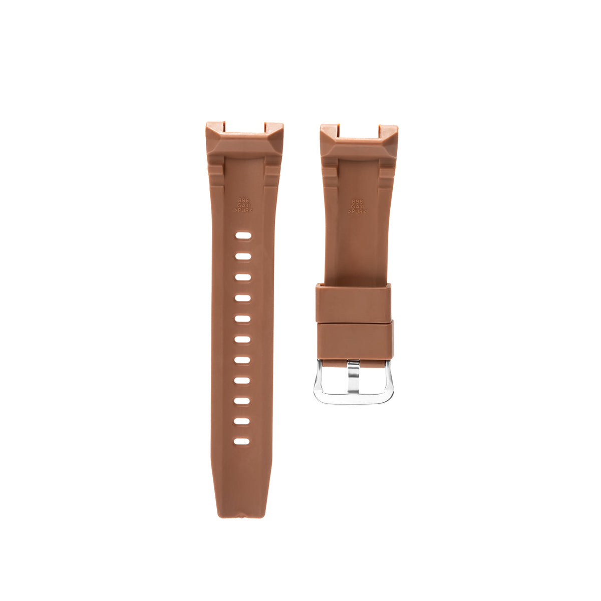 26MM SILICONE RUBBER WATCH BAND STRAP FOR CASIO G SHOCK GST W300 400G B100 WATCH, Brown, view 4