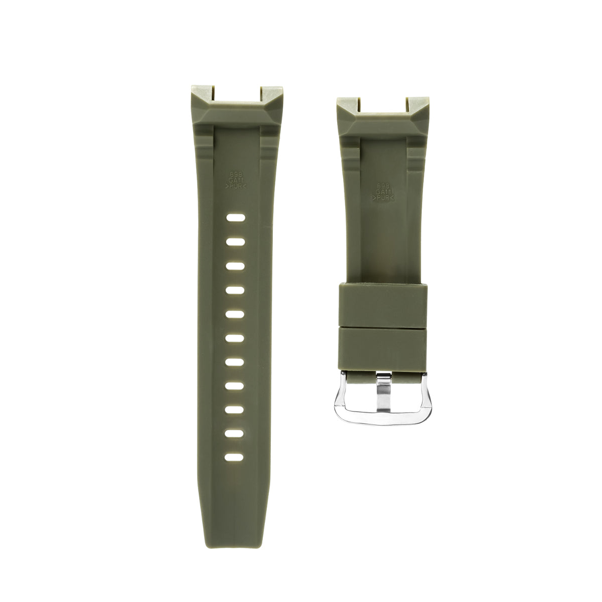 26MM SILICONE RUBBER WATCH BAND STRAP FOR CASIO G SHOCK GST W300 400G B100 WATCH, Green, view 4