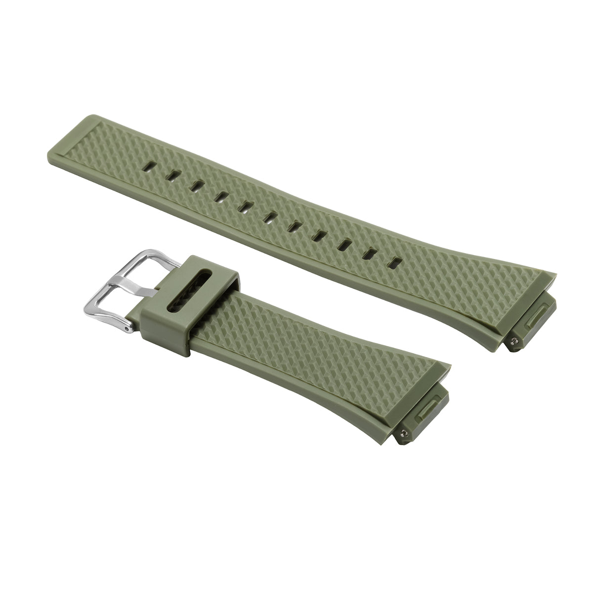 16MM WATERPROOF RUBBER WATCH BAND STRAP FOR CASIO GM SERIES AND GA110 WATCHES, Green, view 3