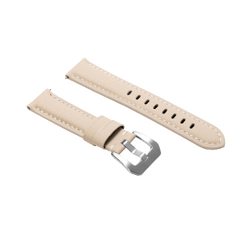 20-22-24-26MM Nylon Canvas Leather Watch Band Replacement Wristband Strap Watch