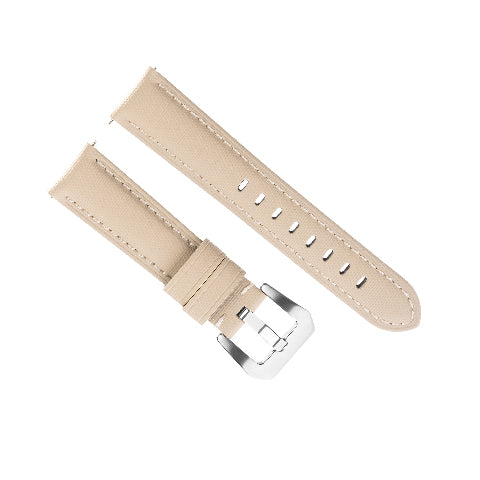 20-22-24-26MM Nylon Canvas Leather Watch Band Replacement Wristband Strap Watch