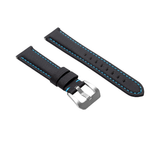 20-22-24-26MM NYLON CLOTH & LEATHER WATCH BAND WRIST STRAP FOR PANERAI WATCHES