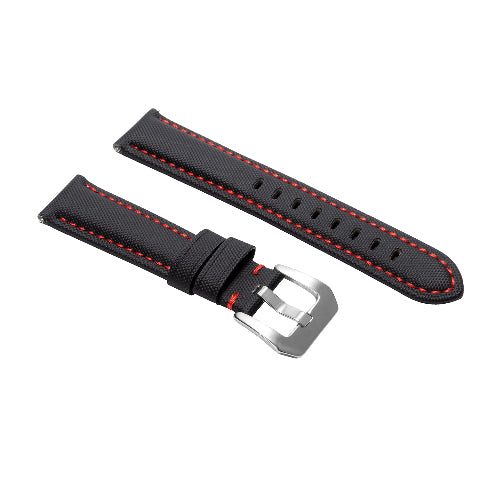 20-22-24-26MM NYLON CLOTH & LEATHER WATCH BAND WRIST STRAP FOR PANERAI WATCHES