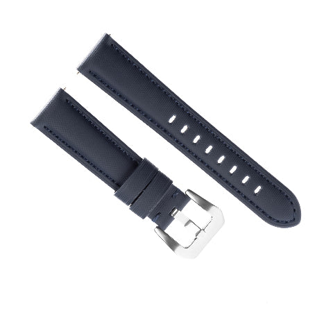 20-22-24-26MM Nylon Canvas Leather Watch Band Replacement Wristband Strap Watch