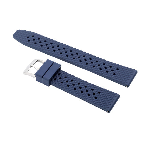 18-24mm FKM Rubber Quick Release Waffle Watch Strap Band Replacement Sport Watch