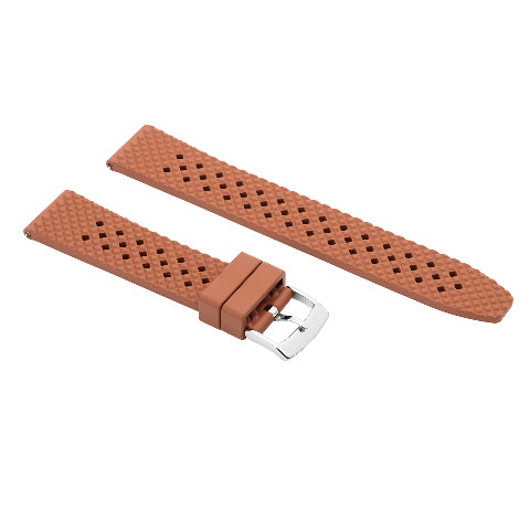 FKM Rubber Quick Release Waffle Watch Strap Band Replacement Dive For Seiko
