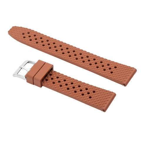 FKM Rubber Quick Release Waffle Watch Strap Band Replacement Dive For Citizen